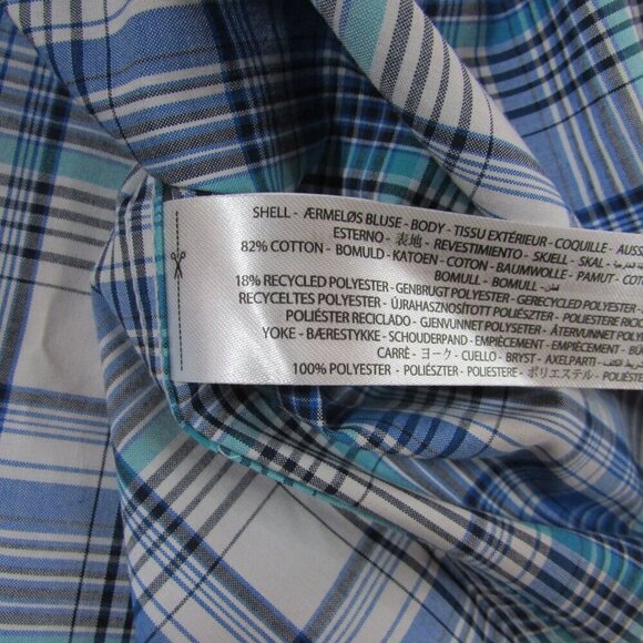 Ariat Pro Series Men's Long Sleeve Griffen Classic Fit Button Shirt White/Blue - Picture 3 of 4